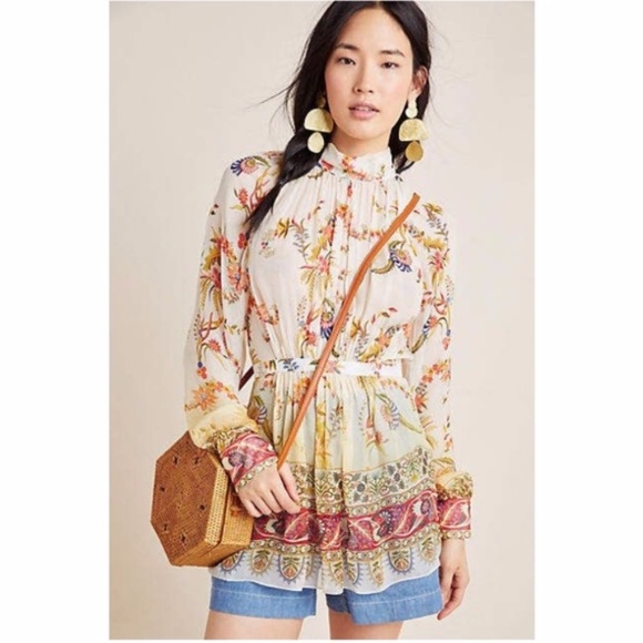 Anthropologie Tops - NWT Anthropologie  Mira Tie-Waist Tunic Top XL
